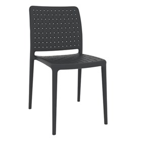Καρέκλα Πολυπροπυλενίου Ανθρακί Εξωτερικού Χώρου 47x56x84 FAME-S -  39-2020