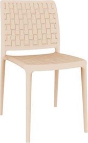 Καρέκλα Πολυπροπυλενίου Μπεζ Εξωτερικού Χώρου 47x56x84 FAME-S -  39-2020